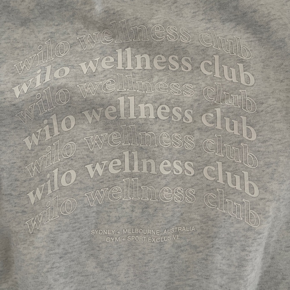WILO The Label Sweatshirt WomensXS  Ivory WILO WELLNESS CLUB Oversized Pullover - Picture 2 of 6